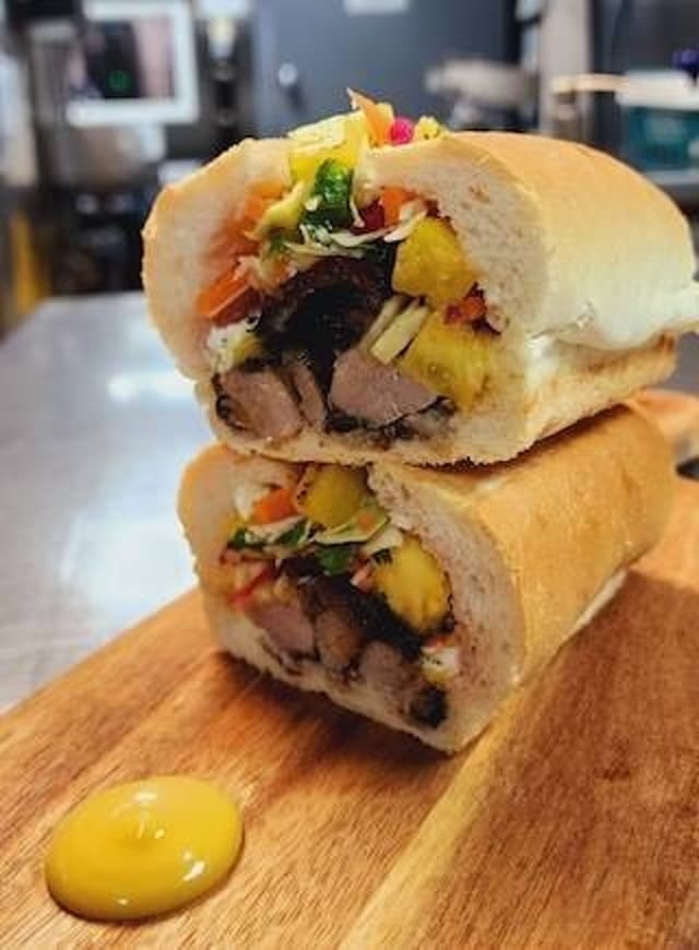 Jerk Pork Sandwich.