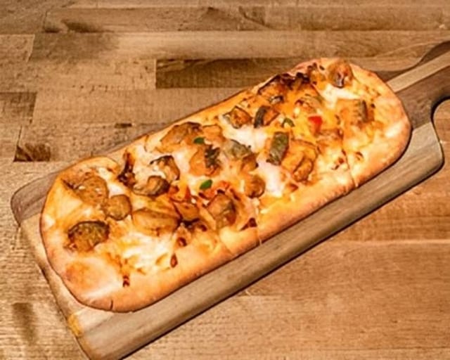Honey Garlic Salmon Flatbread.