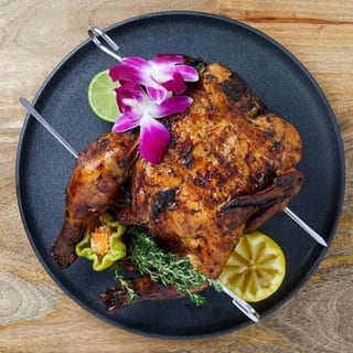 With Roti Jerk Chicken