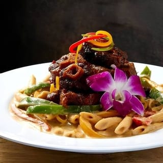 Rasta Pasta with Oxtail