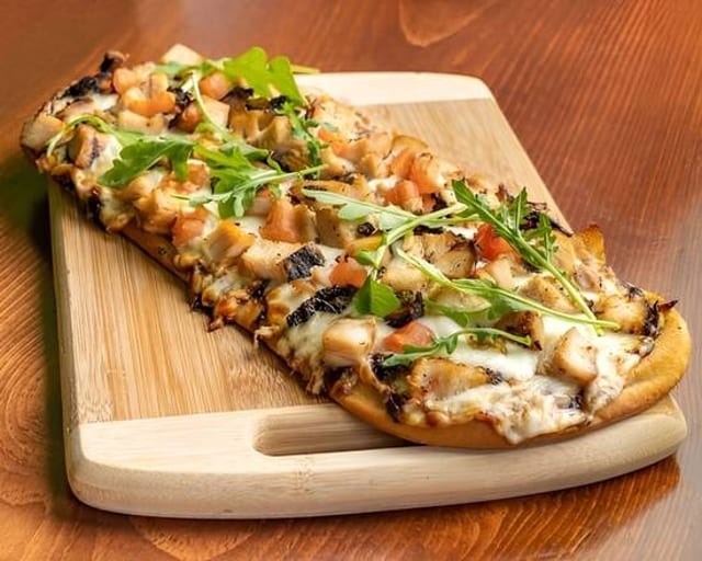 Jerk Chicken Flatbread.