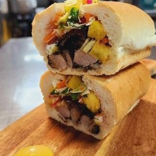 Jerk Pork Sandwich: