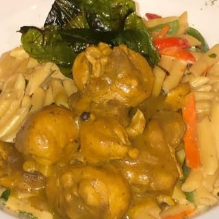 Rasta Pasta with Curry Chicken
