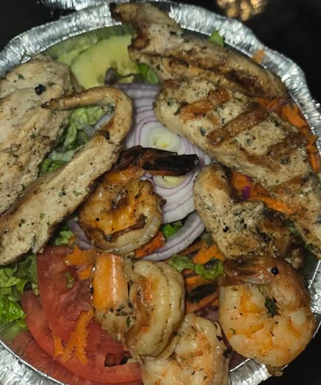 Shrimp and Chicken Salad.