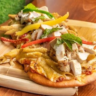 Rasta Pasta with Protein Flatbread