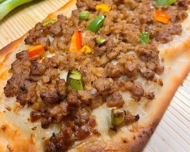 Flatbread with Vegan Toppings.