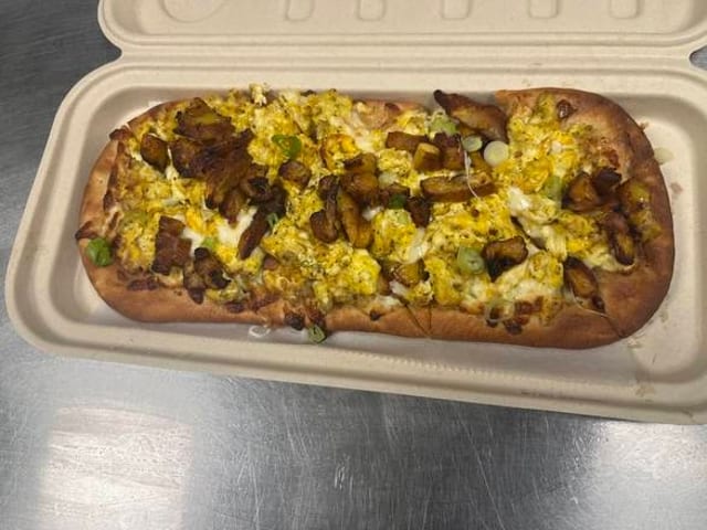 Plantain N Egg Flatbread.