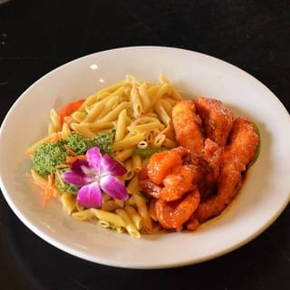 Rasta Pasta with Shrimp & Chicken