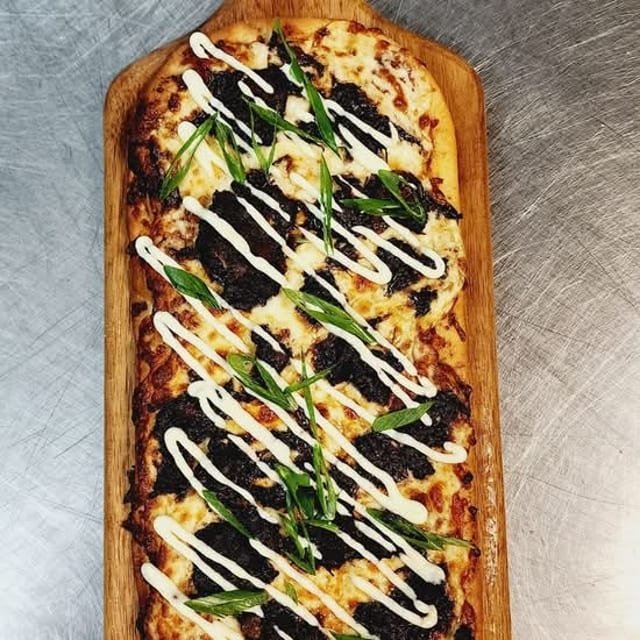 Oxtail Flatbread.