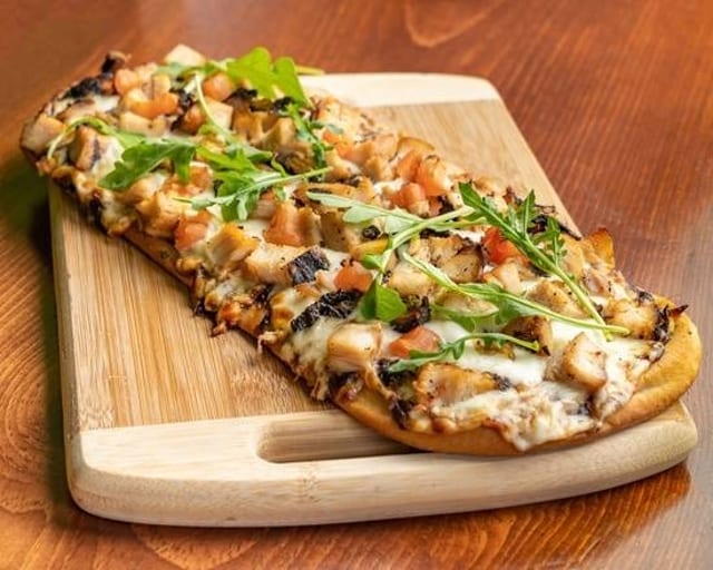 Jerk Chicken Flatbread.