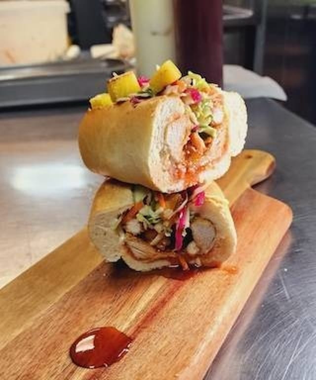 Honey Garlic Chicken Sandwich.