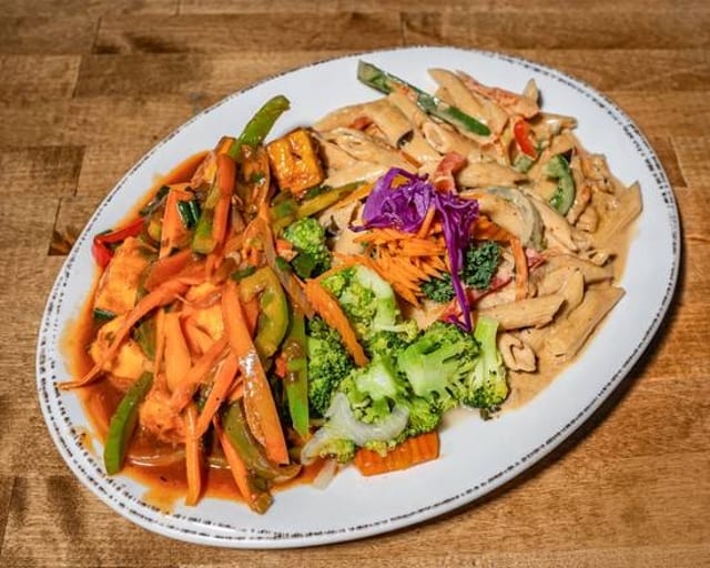 Rasta Pasta with Tofu.
