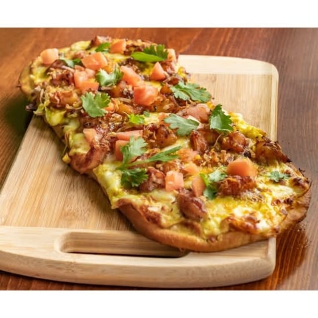 Jerk Shrimp Flatbread.