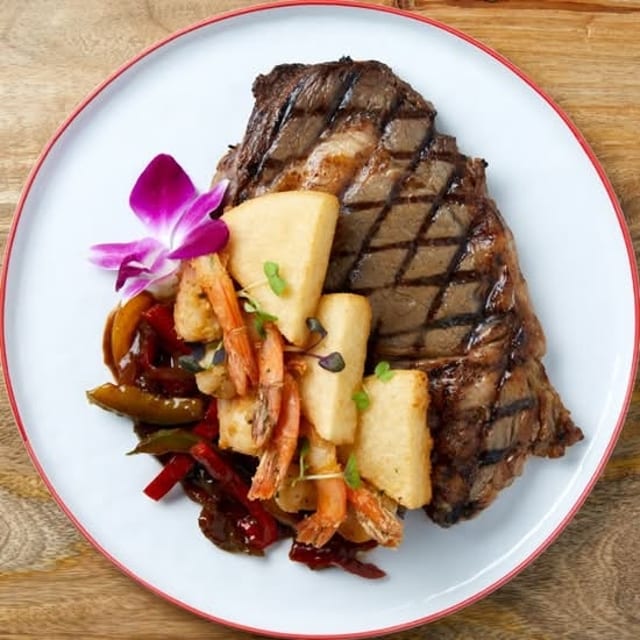 Steak & Shrimp.